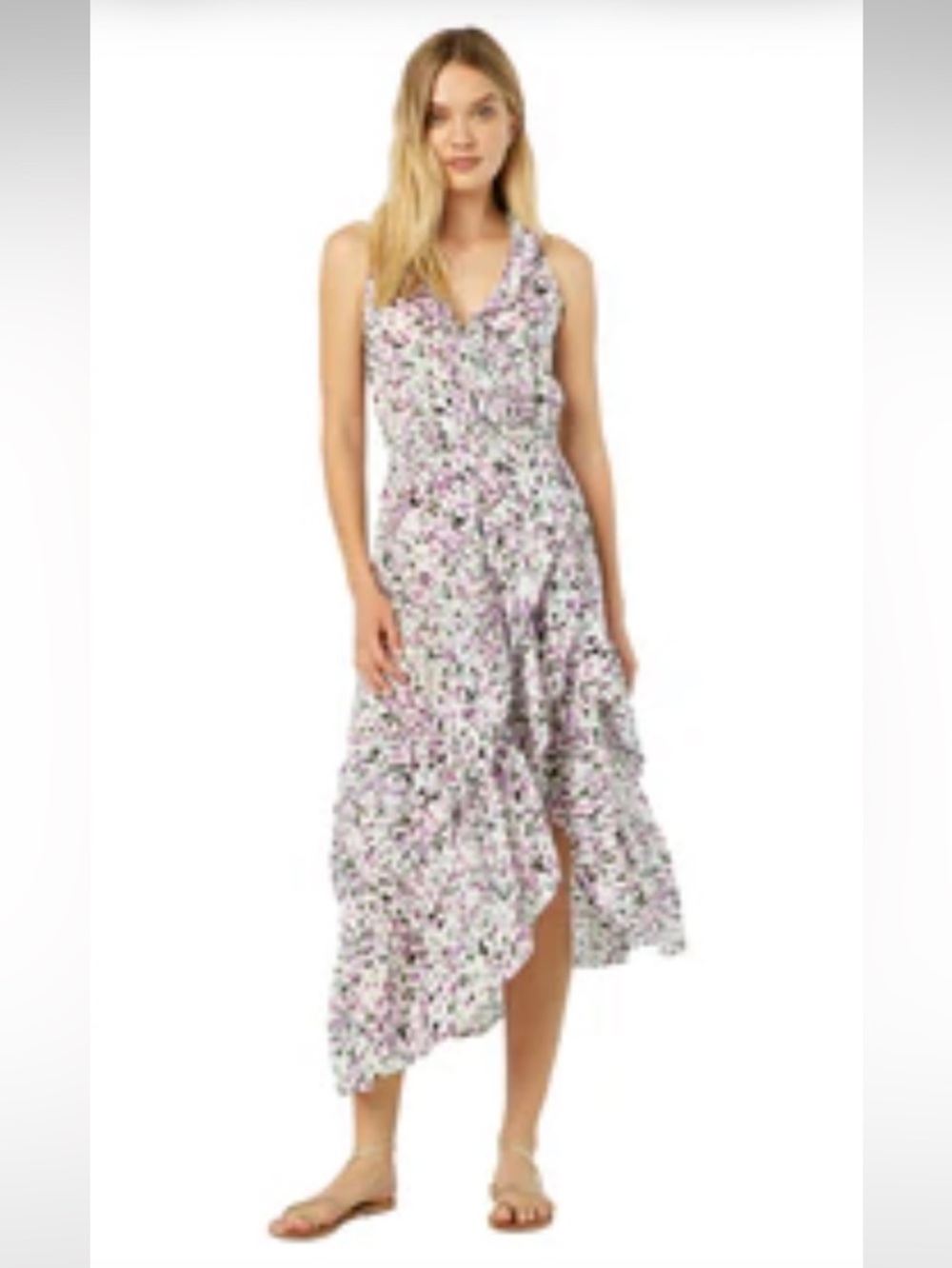 Misa Los Angeles Nikola Dress Size XS Lavender Dot NWT